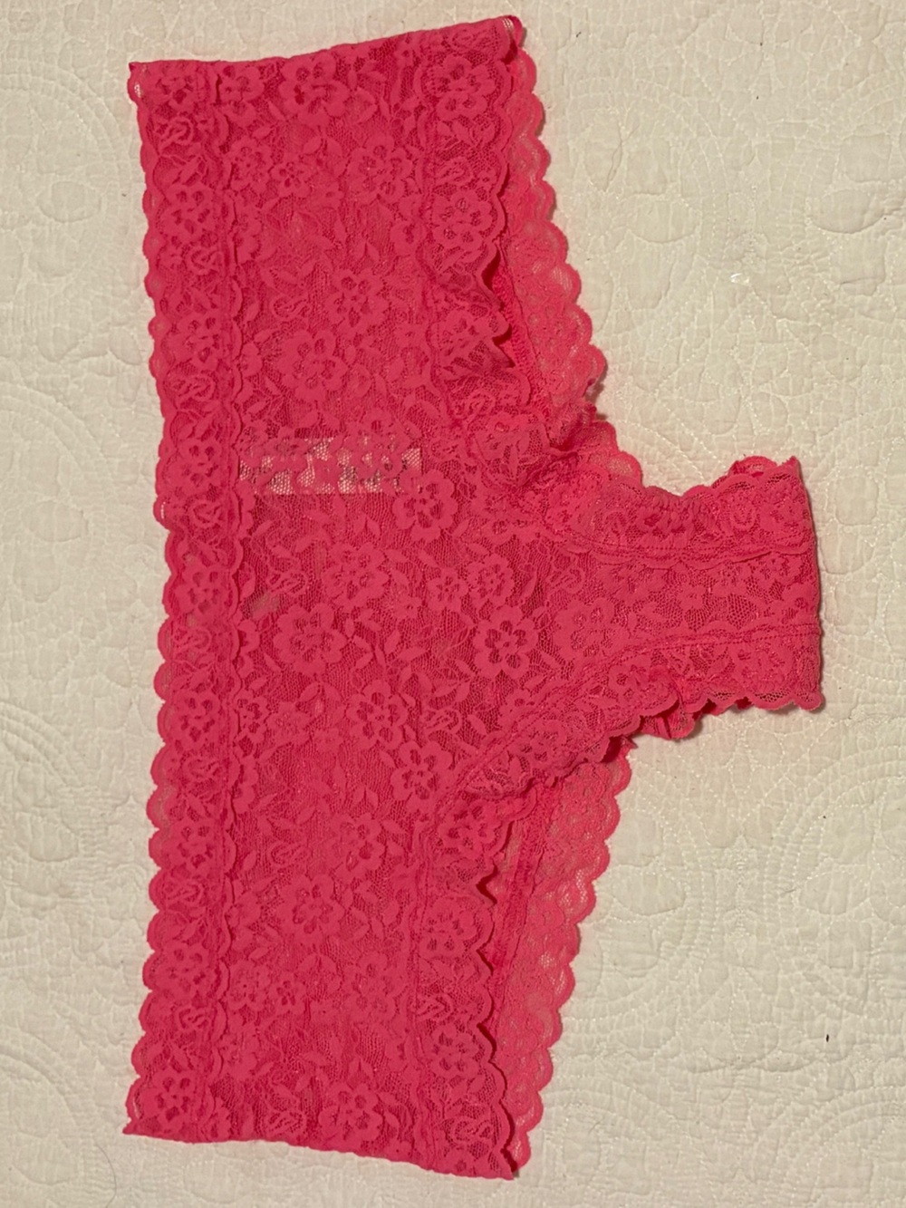 Victoria's Secret Hot Pink Lace Hipster